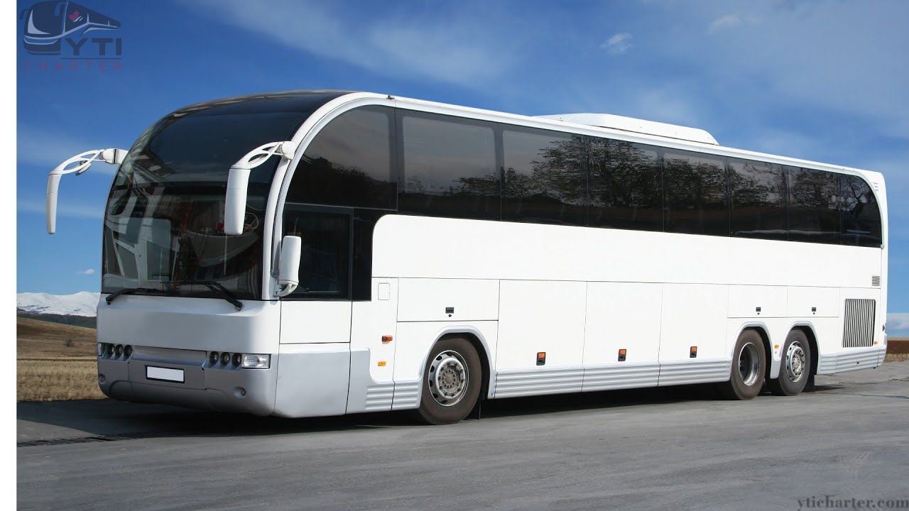 A selection of modern buses available for rent, showcasing spacious interiors and comfortable seating